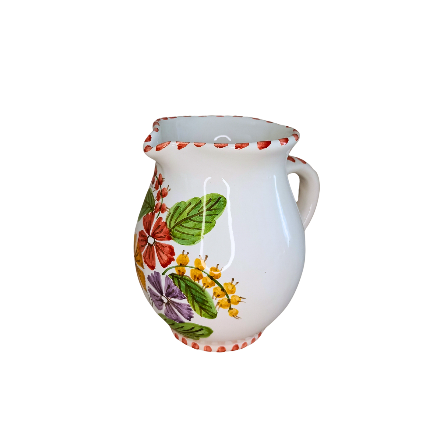 Set cadou carafă 0.5L și 6 ceșcuțe 50ml model Flori de Câmp